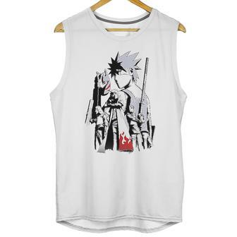 Ripple Junction Naruto Shippuden Adult Kakashi Story Light Weight Crew Unisex Tank Top | Favorety