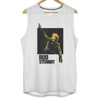 Rod Stewart Pointing Photo Unisex Tank Top | Favorety