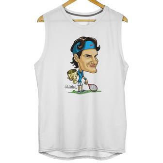 Roger Federer Cartoon Unisex Tank Top | Favorety AU