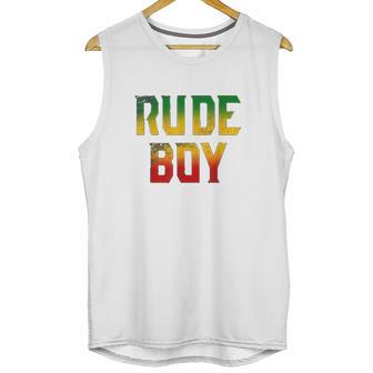 Rude Boy Rasta Reggae Roots Gifts Clothing Jamaica Unisex Tank Top | Favorety