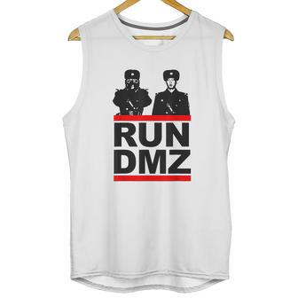 Run Dmz Funny Communist North Korea Unisex Tank Top | Favorety UK