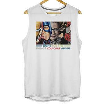 Ruth Bader Ginsburg And Avengers Fight For The Things You Care About Shirt Unisex Tank Top | Favorety DE