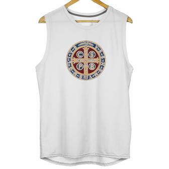 The Saint Benedict Medal Catholic Unisex Tank Top | Favorety AU