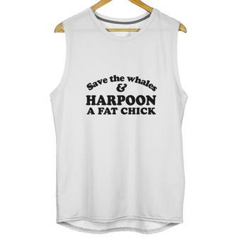 Save The Whales Harpoon A Fat Chick Unisex Tank Top | Favorety DE