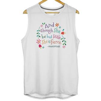 She Is Fierce Funny Shakespeare Quote Gift Unisex Tank Top | Favorety DE