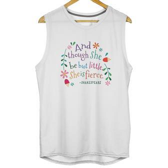 She Is Fierce Funny Shakespeare Quote Gift Unisex Tank Top | Favorety