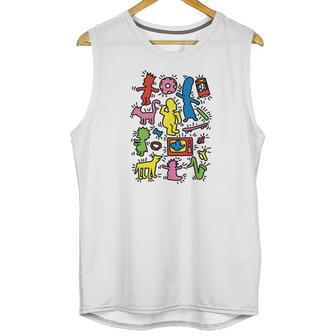 Simpsons X Keith Haring Unisex Tank Top | Favorety CA