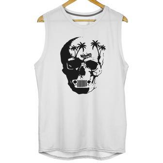 Skeleton Head Jeep Shirt Unisex Tank Top | Favorety