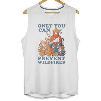 Smokey The Bear Only You Can Prevent Wild Fires Ringer Unisex Tank Top | Favorety DE