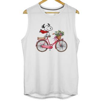 Snoopy And Bicycle Shirt Unisex Tank Top | Favorety