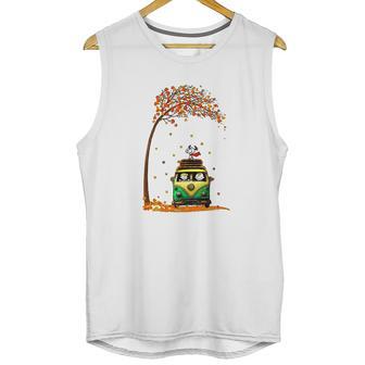 Snoopy With Friends Hippie Car Autumn Leaf Unisex Tank Top | Favorety DE