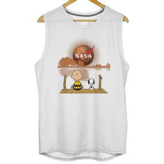 Snoopy What Are You Looking For Nasa Unisex Tank Top | Favorety UK