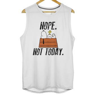 Snoopy Peanuts Nope Not Today Shirt Hoodie Tank Top Unisex Tank Top | Favorety DE