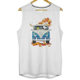 Snoopy And Woodstock Vw Volkswagen Hippie Car Shirt Unisex Tank Top | Favorety DE