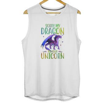 Sorry My Dragon Ate Your Unicorn Unisex Tank Top | Favorety UK