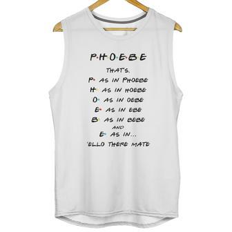 Spelling The Word Phoebe Unisex Tank Top | Favorety AU