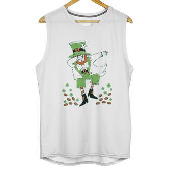 St Patricks Day Clovers Dabbing Leprechaun Youth Kids Unisex Tank Top | Favorety AU