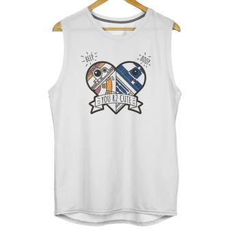 Star Wars R2-D2 Bb-8 Droid Heart Valentines Day Unisex Tank Top | Favorety DE