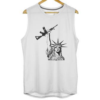 Statue Of Liberty Rifle 2Nd Amendment Mens Unisex Tank Top | Favorety AU