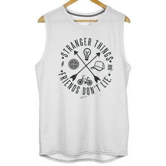 Stranger Things Friends Dont Lie Vintage For Teen Girls Graphic Unisex Tank Top | Favorety UK