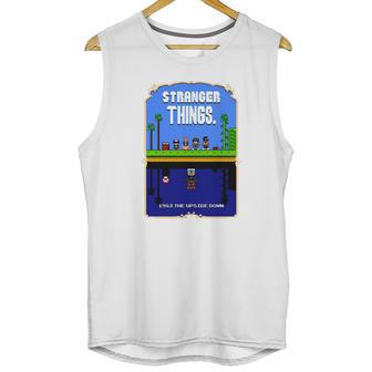 Stranger Things Mario Bros 2 Pixel Art Mashup T-Shirt Unisex Tank Top | Favorety CA