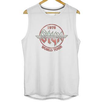 Styx Circle 1978 World Concert Tour Music American Rock Band Unisex Tank Top | Favorety CA