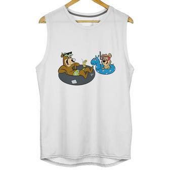 Swimming Yogi Bear Unisex Tank Top | Favorety AU