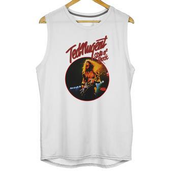 Ted Nugent State Of Shock Art Unisex Tank Top | Favorety