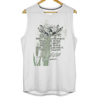 Thomas Jefferson Liberty Tyranny 2Nd Second Amendment Rights Partiotic America Usa Unisex Tank Top | Favorety DE