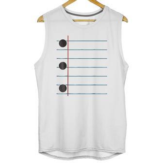 Three Hole Punch College Ruled Paper Costume Unisex Tank Top | Favorety