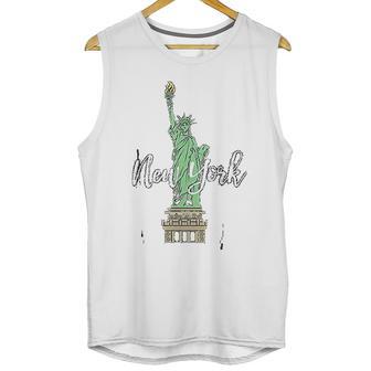 Tourist Statue Of Liberty Iconic New York Unisex Tank Top | Favorety DE