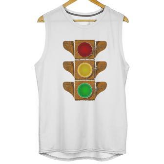 Traffic Light Vintage Rusty Stoplight Stop Go Caution Signal Unisex Tank Top | Favorety AU