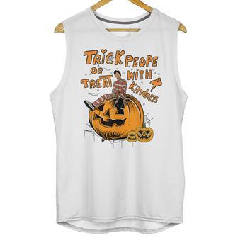 Trick Or Treat People With Kindness Halloween Unisex Tank Top | Favorety