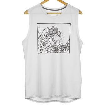 Casual Graphic Tsunami Unisex Tank Top | Favorety AU