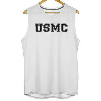 Usmc Athletic Marines In Military Green Unisex Tank Top | Favorety