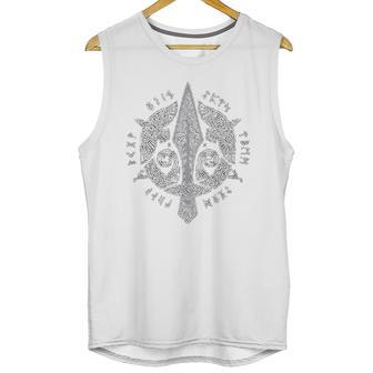 Viking Spear Odin Raven Knot Scandinavian Runes Unisex Tank Top | Favorety AU