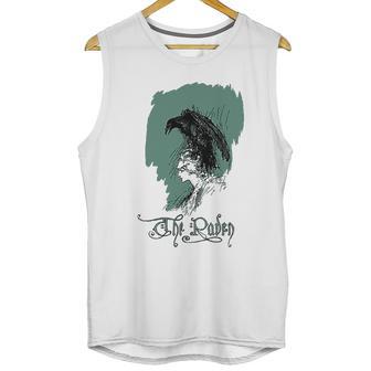 Vintage Edgar Allen Poe Raven Unisex Tank Top | Favorety DE