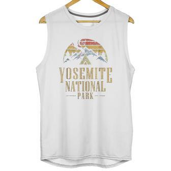 Vintage Yosemite National Park Campfire Unisex Tank Top | Favorety UK