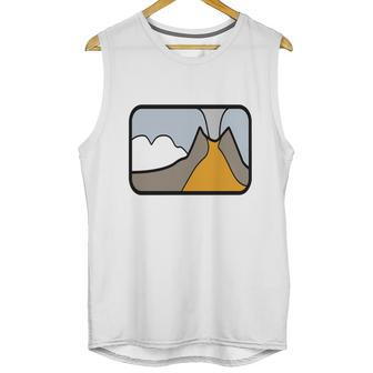 Volcano Scene Unisex Tank Top | Favorety