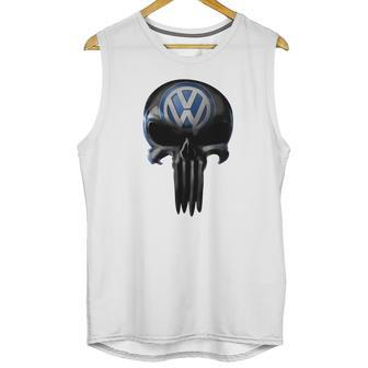 Volkswagen Skull V1 T-Shirt Volkswagen Skull V1 Hoodies Unisex Tank Top | Favorety