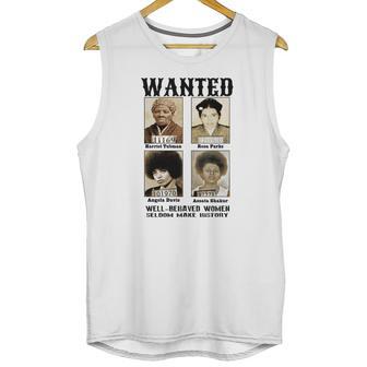 Wanted Harriet Tubman Angela Davis Assata Shakur Unisex Tank Top | Favorety UK