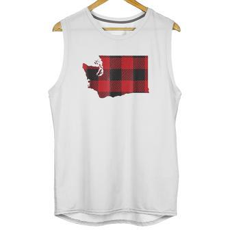 Washington State Seattle Flannel Plaid Unisex Tank Top | Favorety