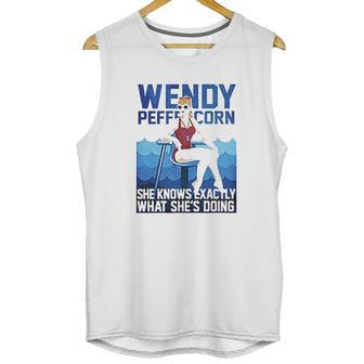 Wendy Peffercorn She Know Exactly What She’S Doing Unisex Tank Top | Favorety AU