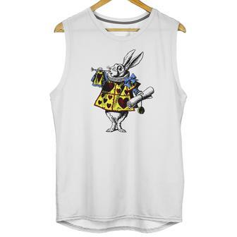 White Rabbit Alice In Wonderland Unisex Tank Top | Favorety