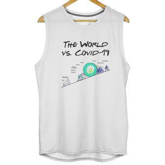 The World Vs Virus Fight Virus Cartoon Unisex Tank Top | Favorety