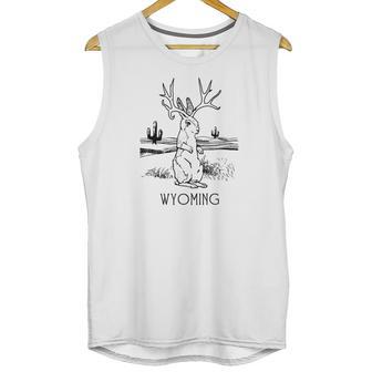 Wyoming Jackalope Tee Fun Jackrabbit Bunny Unisex Tank Top | Favorety CA