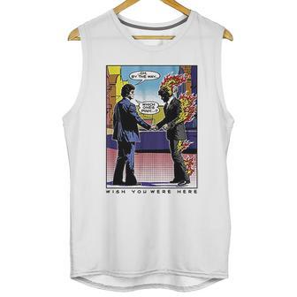 Wywh Pop Art Burning Man Unisex Tank Top | Favorety