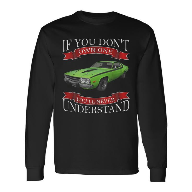 1973 Plymouth Road Runner Back Side Unisex Long Sleeve