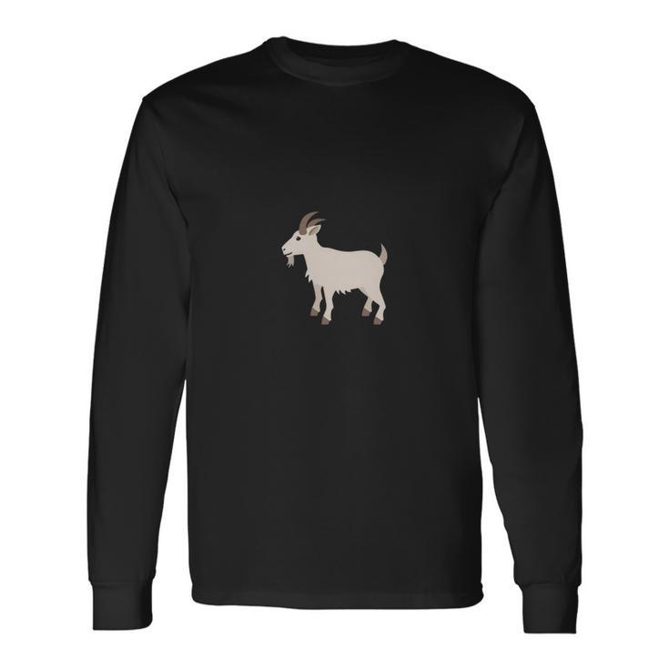 Emoji T-Shirt Goat Emoticon Farm Animal Unisex Long Sleeve Gifts ideas