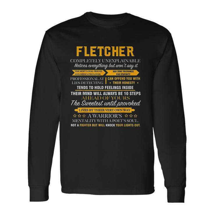 Fletcher Completely Unexplainable Family Unisex Long Sleeve Gifts ideas